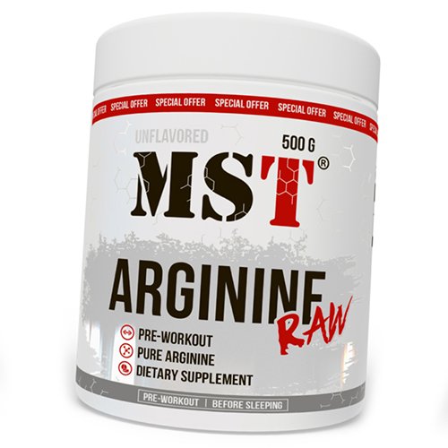 

Аргинин, L-Arginine Raw, MST 500г Без вкуса (27288017)