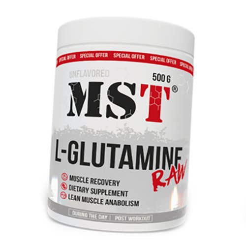 

L-Глютамин, L-Glutamine Raw, MST 500г Без вкуса (32288005)