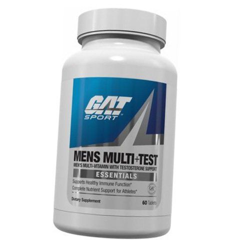 

Комплекс витаминов для мужчин, Essentials Mens Multi plus Test, GAT Sport 60таб (36129001)