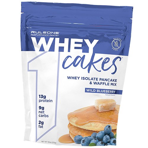 

Смесь для блинов с изолятом сывороточного протеина, Whey Cakes, Rule 1 360г Черника (05408001)
