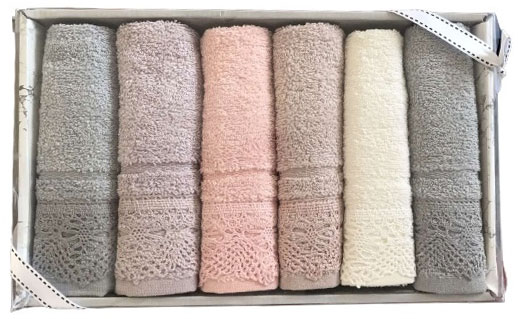 

Набор кухонных полотенец Gold Soft Life Кружево Махра 30х50 6 шт (ts-6001770)