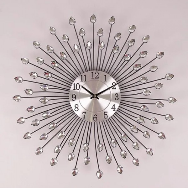 

Настенные часы Часы металлические с стразами Flora D-50 см. 38206