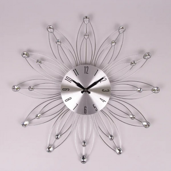 

Настенные часы Часы металлические с стразами Flora D-48 см. 38203