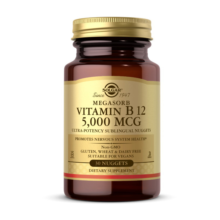 

Витамин Б 12 Solgar Vitamin B-12 5000 mcg (30 nuggets)