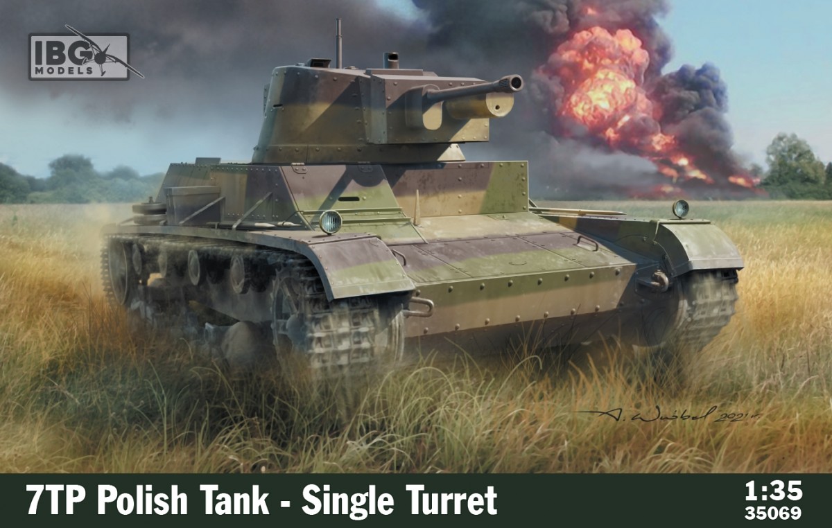 

Сборная модель Ibg Польский танк 7TP с одной башней (35069)