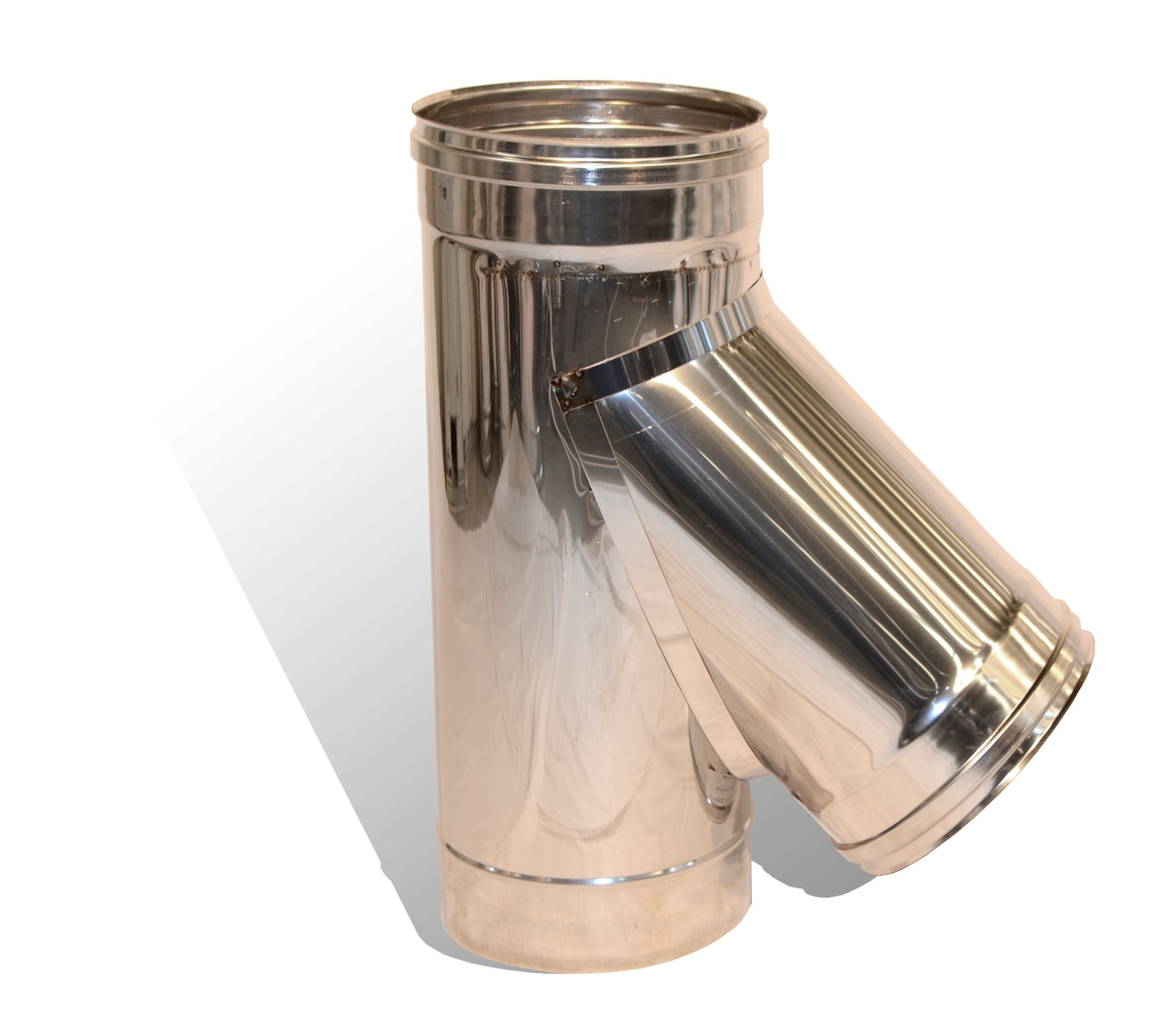 

Трійник із нержавіючої сталі Versia-Lux ф 120 мм кут 45 гр товщина 1 мм