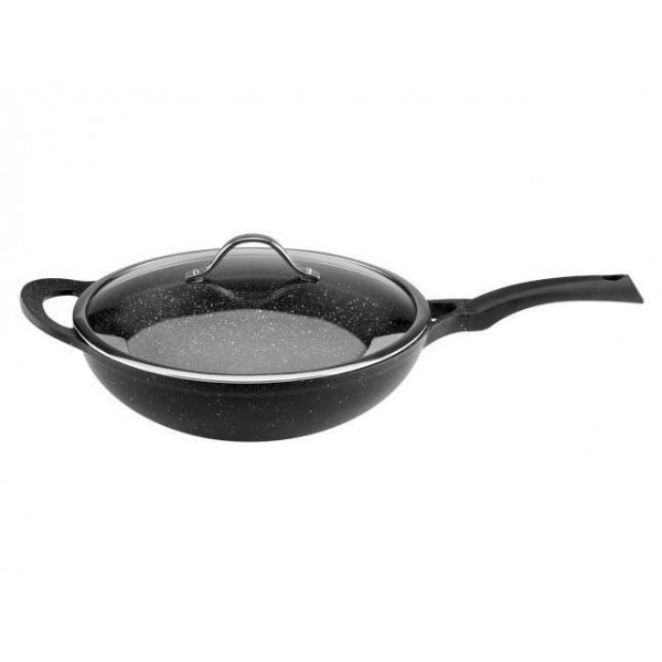 

Сковорода Вок из литого алюминия с крышкой Premium Granite Induction Ø32 см Vinzer