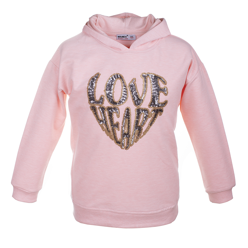 

Худи Wanex "Love hеart" розовый 110