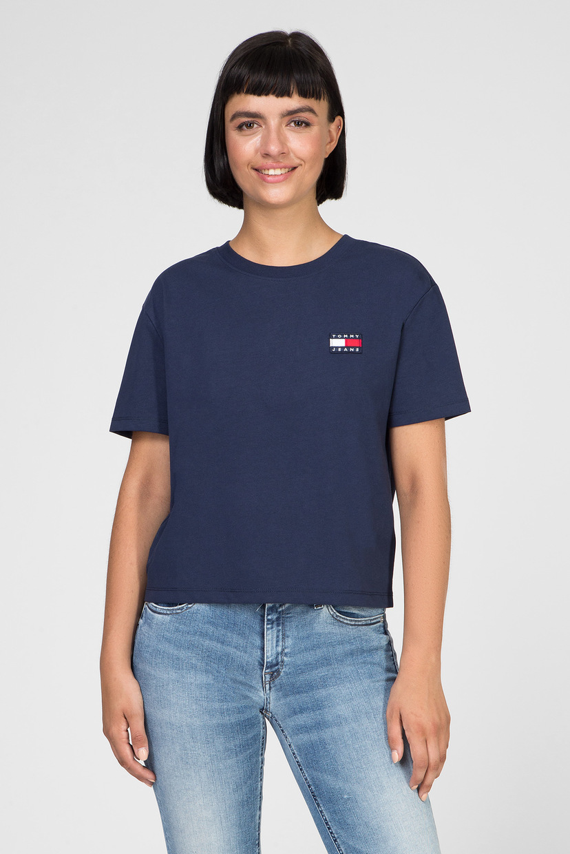 

Женская темно-синяя футболка TJW TOMMY BADGE TEE Tommy Hilfiger XS DW0DW06813