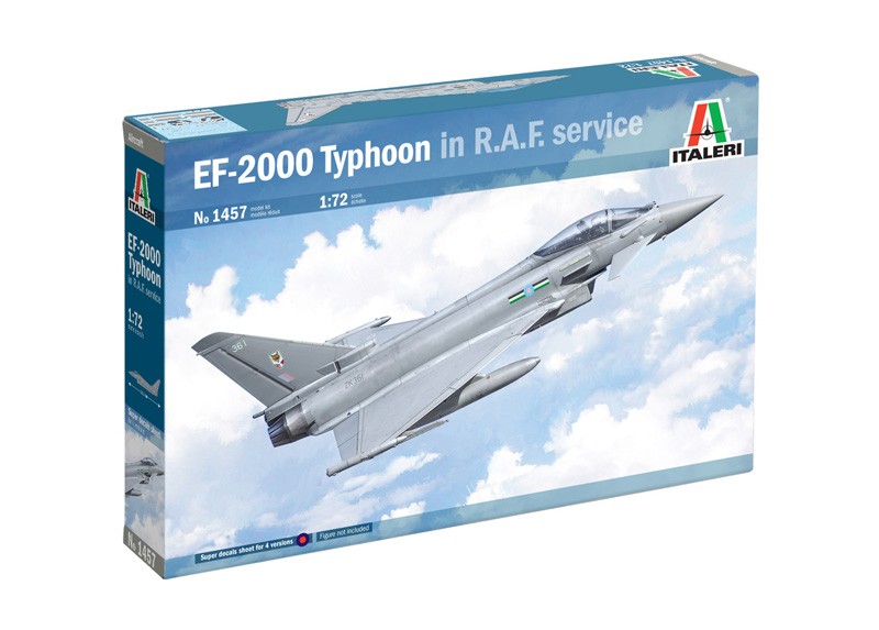 

Сборная модель Italeri EF-2000 Typhoon In R.A.F. Service 1/72 (1457)