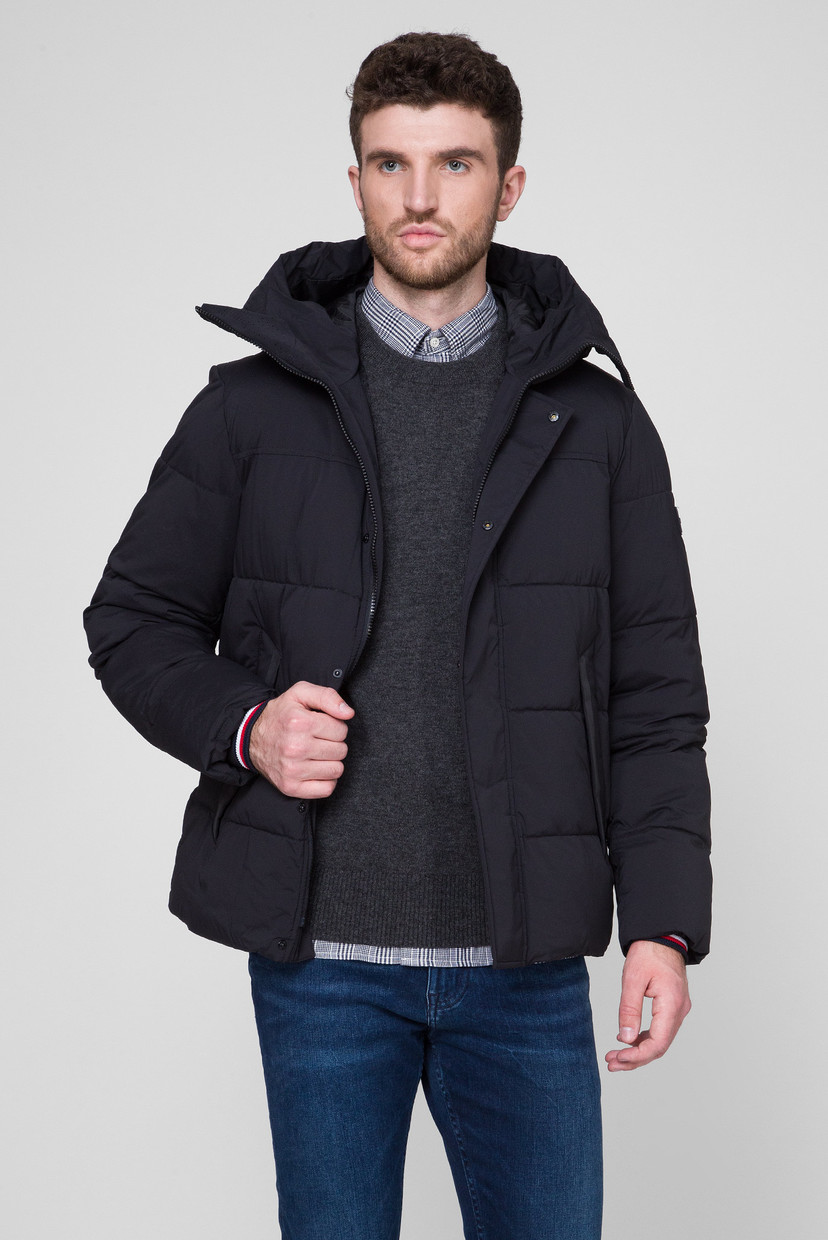 

Мужская черная куртка STRETCH NYLON HOODED Tommy Hilfiger XXL MW0MW11509