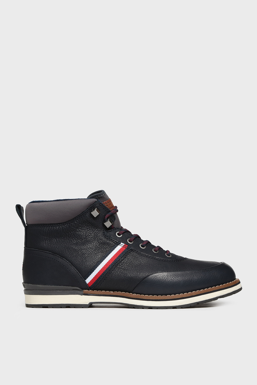 

Мужские темно-синие кожаные ботинки OUTDOOR CORPORATE Tommy Hilfiger 42 FM0FM02534