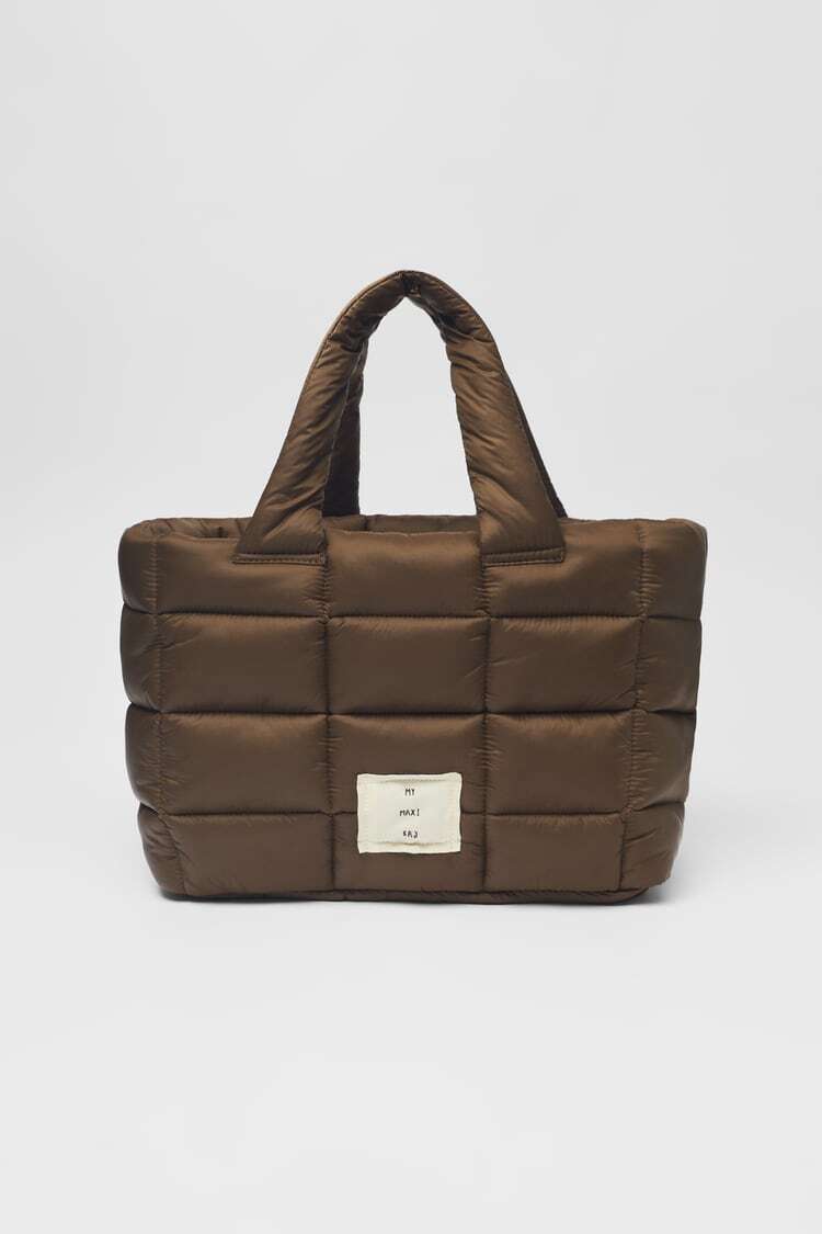 

Сумка Дутик Тоут Zara 712DE Коричнева (P-6910806231077)