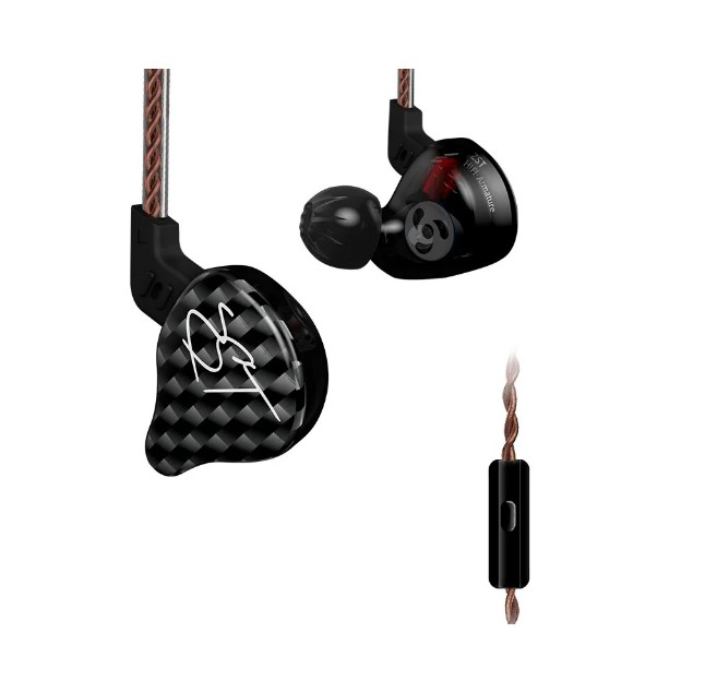 

Наушники KZ ZST с микрофоном black