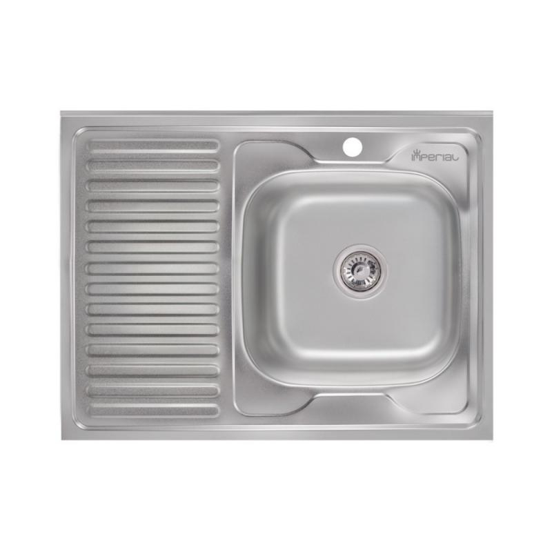 

Кухонная мойка Imperial 6080-R 0,8 180мм Decor из нержавеющей стали (7830)