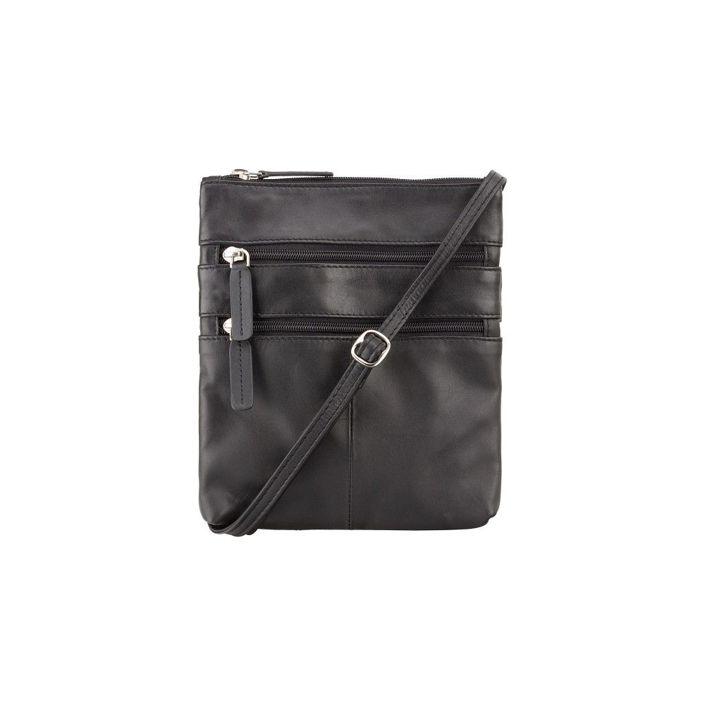 

Сумка кожаная Visconti 18606 Slim Bag Black