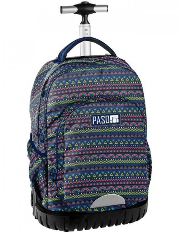 

Рюкзак школьный на колесах Paso Unique 1231PC Серый с принтом 36 л / 49 х 35 х 28 см + телескопическая ручка