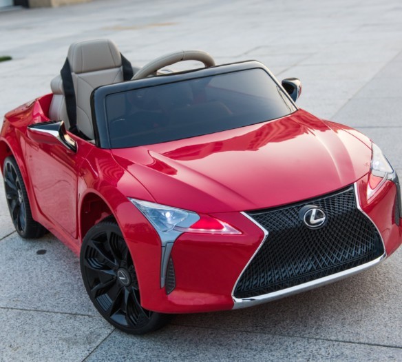 

Детский электромобиль Lexus LC 500 колеса EVA кожаное сиденье красный Bambi