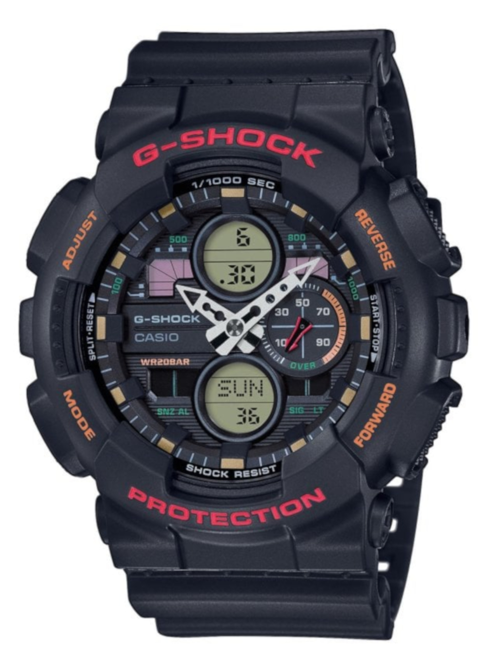 

Часы Casio GA-140-1A4ER G-Shock 51mm 20ATM