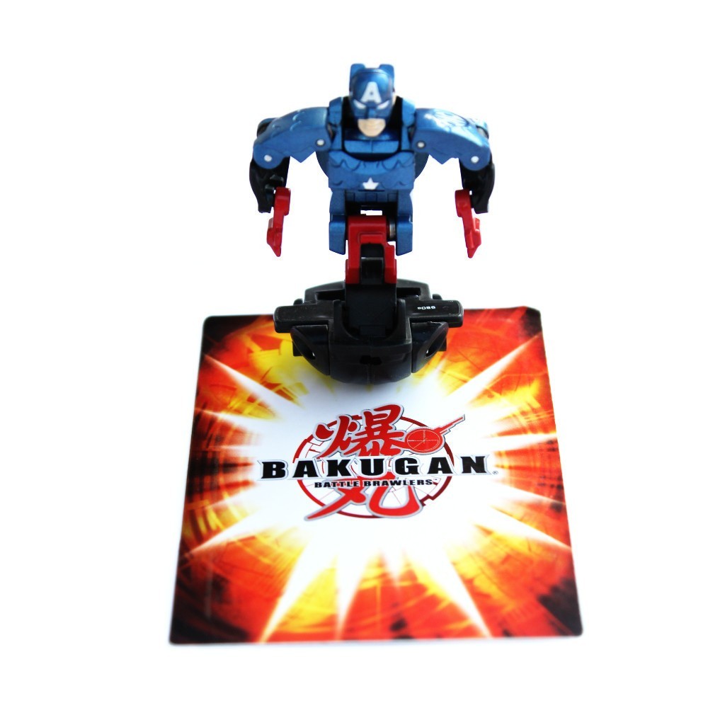 

Бакуган Spin Master Captain America Aquos Bakugan vs Marvel и магнитная карта (41001-1)