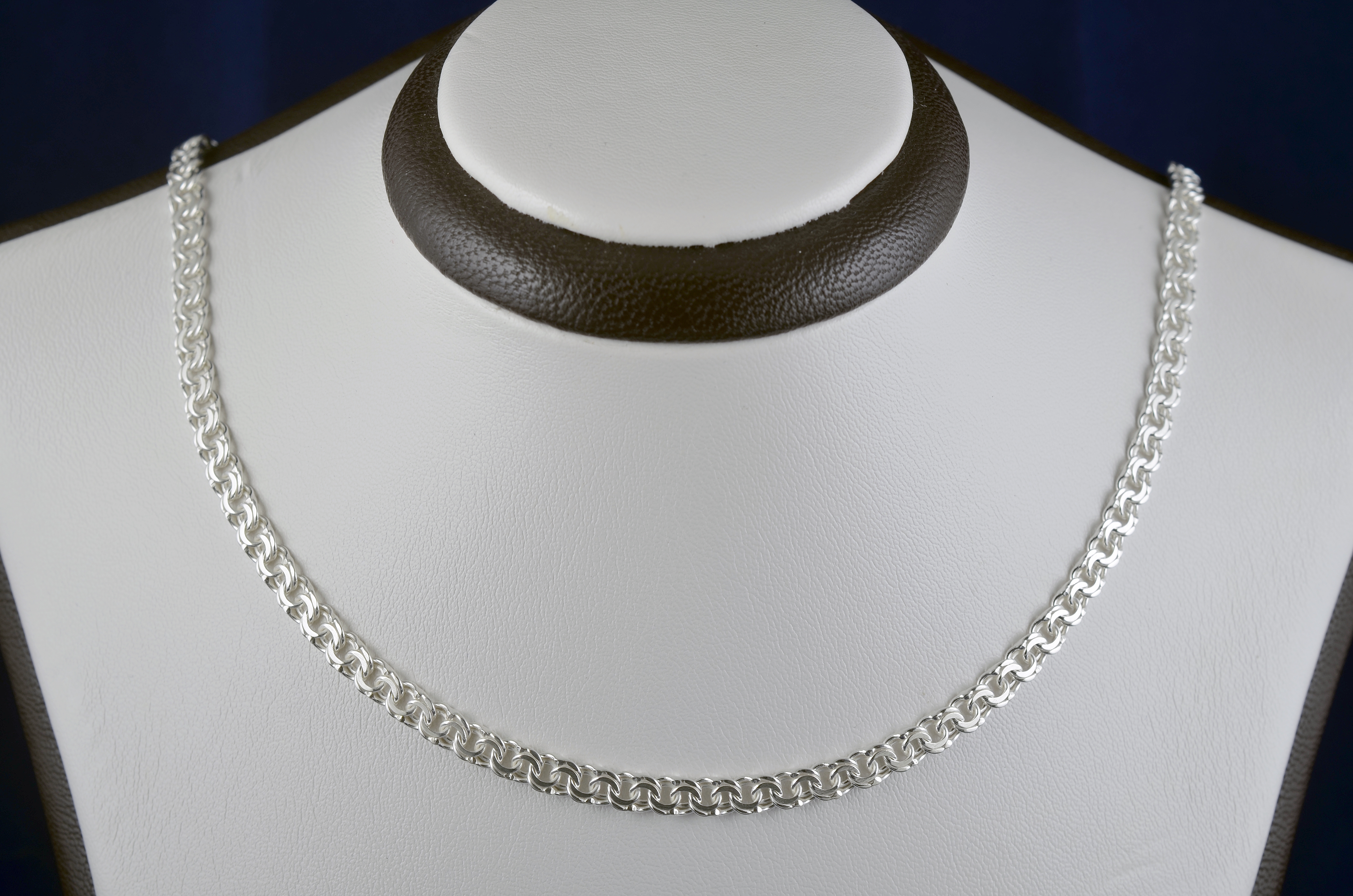 

Серебряная цепочка Meridian 925 пробы плоский бисмарк 60 размер (5003/1600)