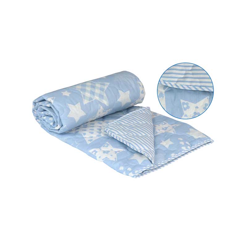 

Одеяло 172х205 шерстяное дизайн "Blue star", РУНО, демисезонное***, с чехлом, голубое.