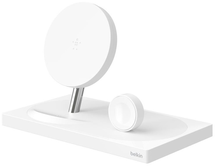 

Беспроводное зарядное устройство Belkin 2-in-1 Wireless Pad/Stand/Apple Watch, white (F8J234VFWHT-APL)