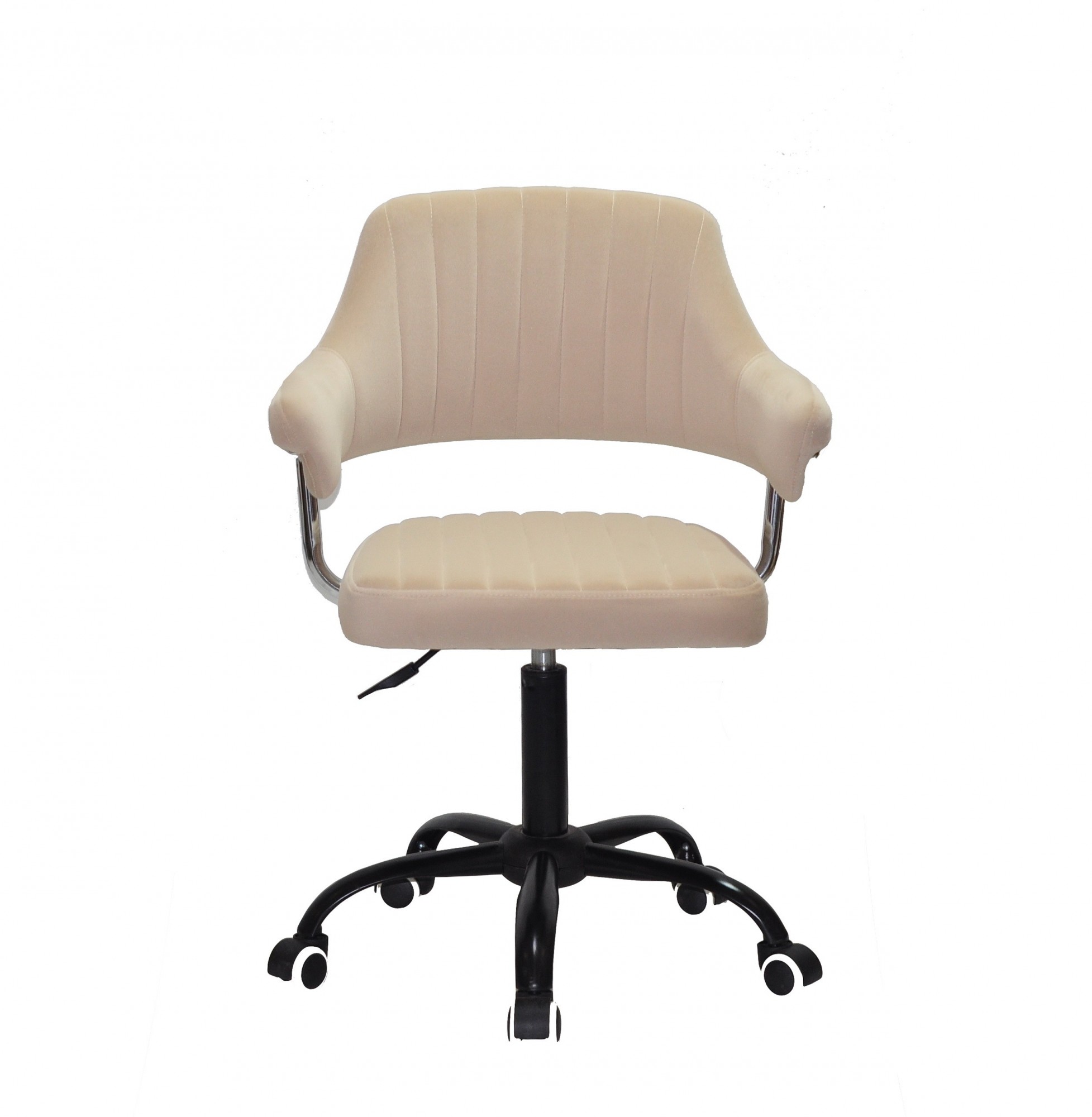 

Кресло офисное на регулируемой по высоте опоре с колесами Onder Metal JEFF Б-Т бежевый B-1005 BK-OFFICE