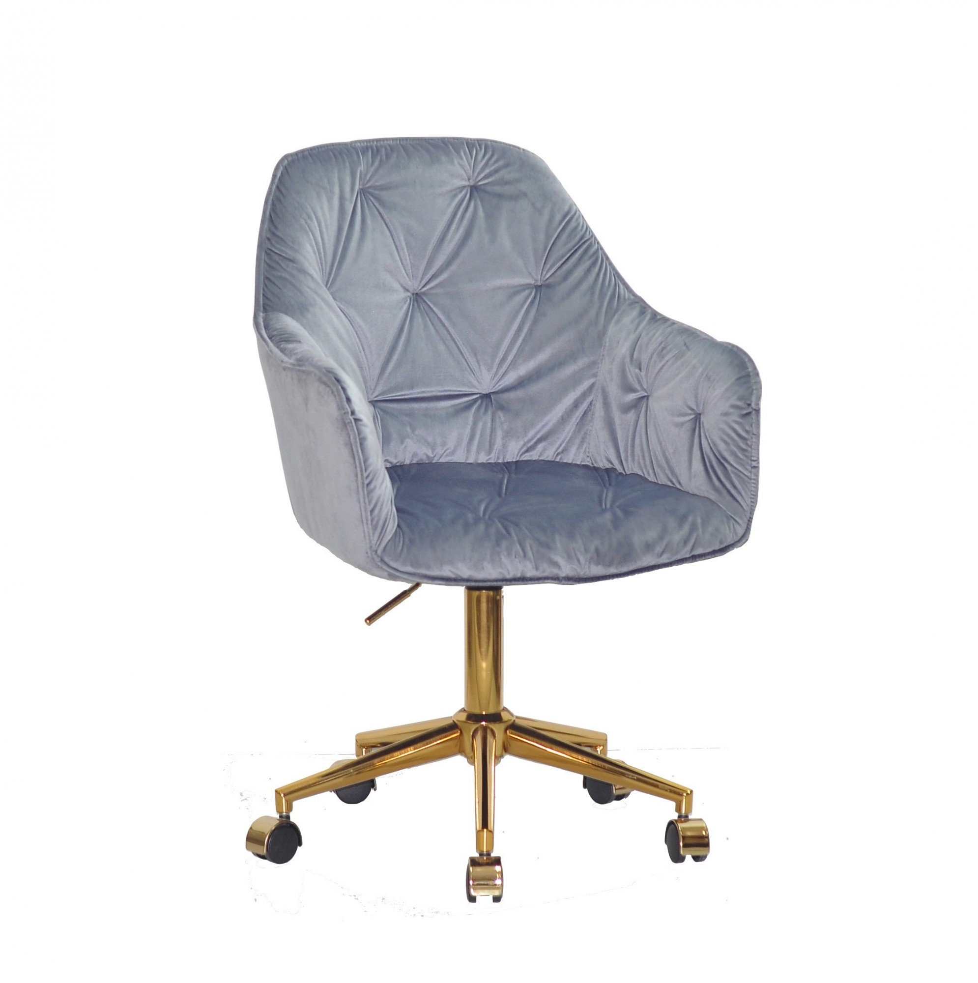 

Кресло офисное на колёсах и золотой крестовине Onder Metal Mario стальной Y-1024 GD-Modern Office
