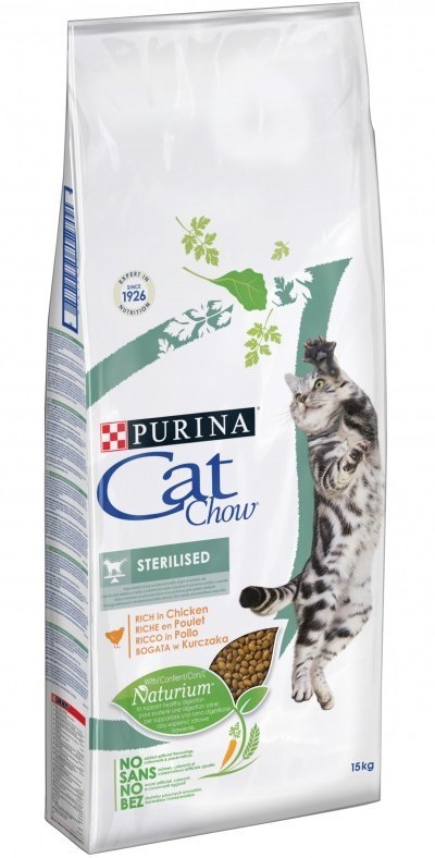 

Сухой корм Purina Cat Chow Sterilised с курицей 15 кг (7613032233051)