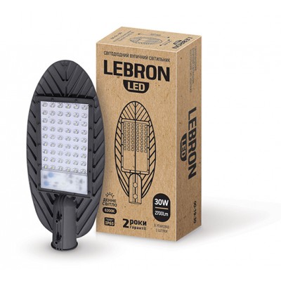 

Консольный светодиодный светильник LED LEBRON 30W, 2700Lm, 6200К (4445)