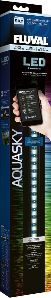 

Светильник для аквариума Fluval AquaSky Bluetooth LED 2.0 25W, 83-106.5cm