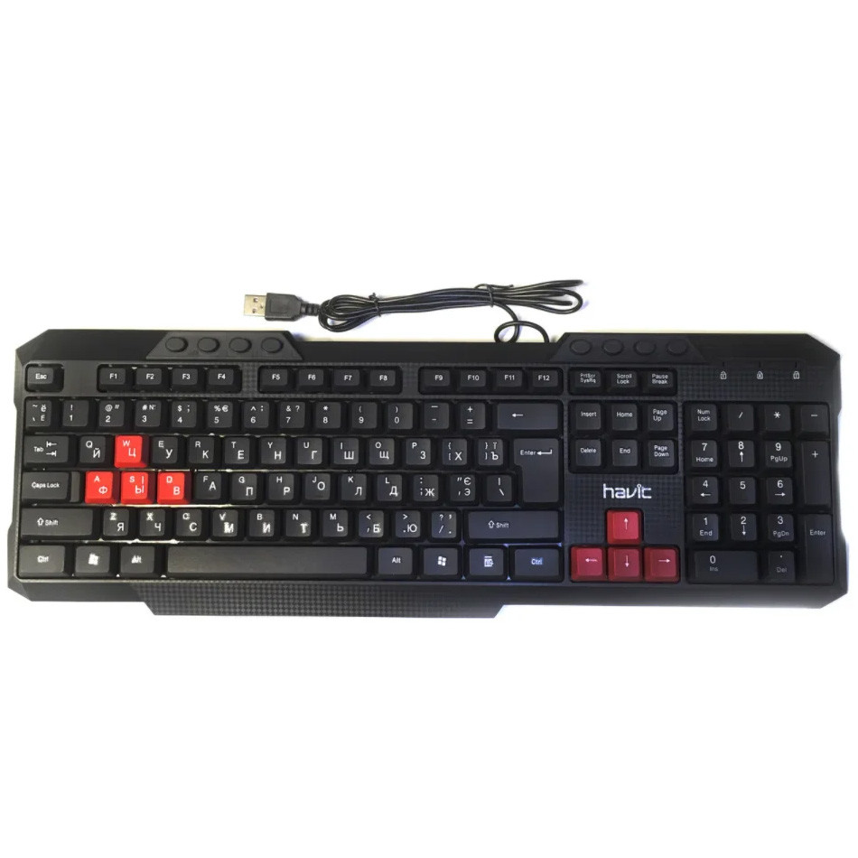 

Клавиатура Havit KB 613 для работы игр черная (gr_015758)