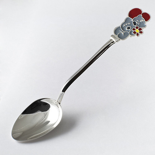 

Серебряная ложка для ребенка Silver4u Мишка Teddy с эмалью ЮМ-2490