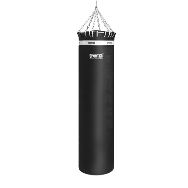 

Боксерский мешок SPORTKO ПВХ 180 см/60 см/120 кг черный