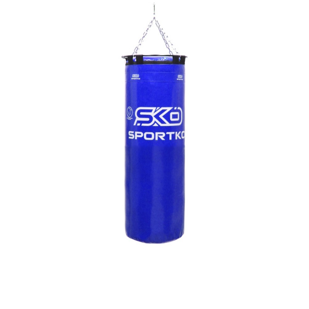 

Боксерский мешок SPORTKO ПВХ 75 см/29 см/15 кг синий