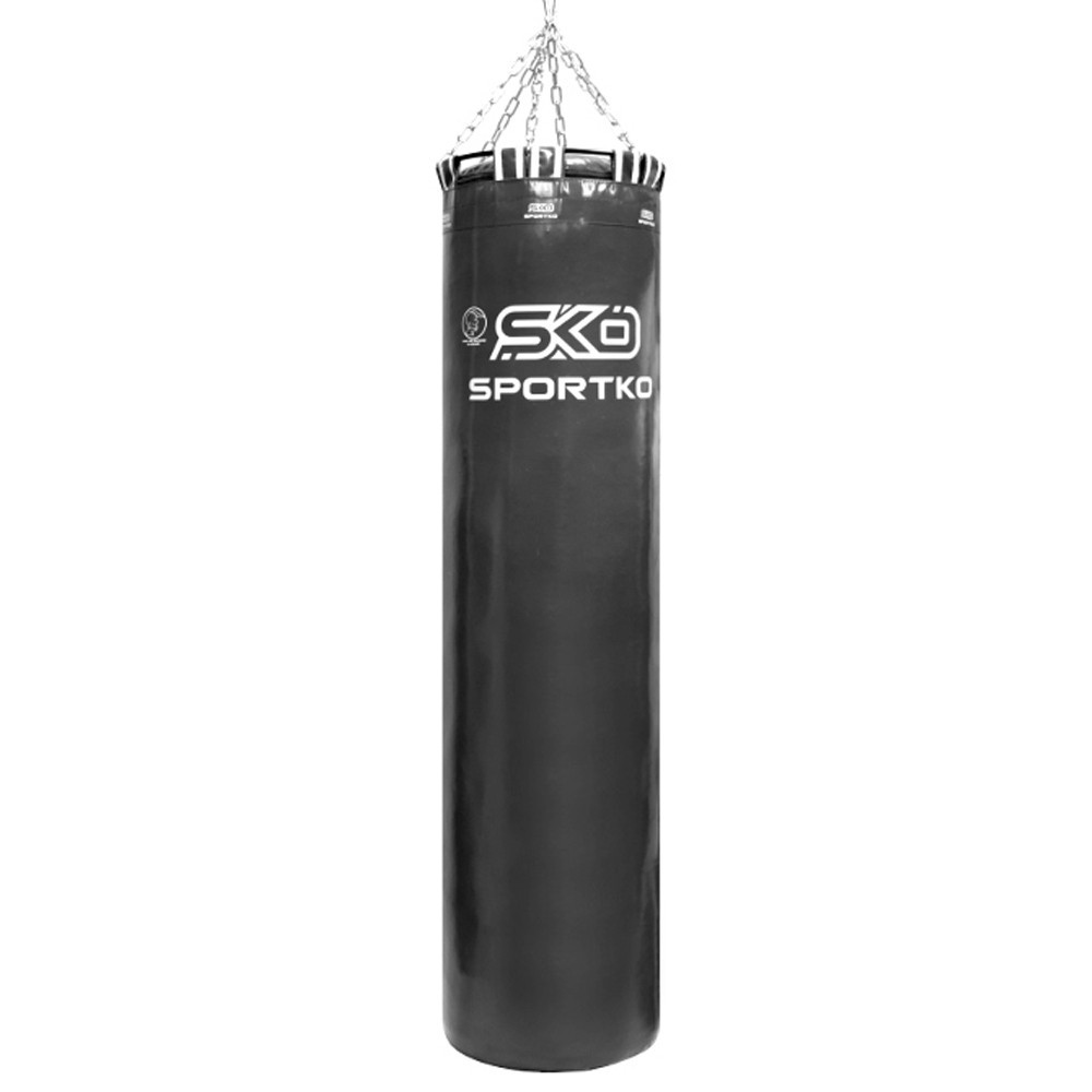 

Боксерский мешок SPORTKO ПВХ 180 см/45 см/80 кг черный