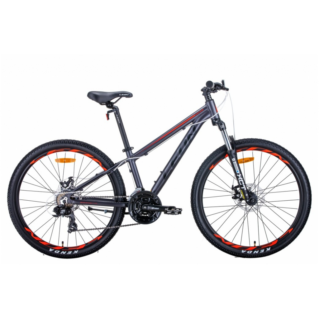

Велосипед Leon 26" SUPER JUNIOR рама-13" 2021 Anthracite/Red (OPS-LN-26-065)