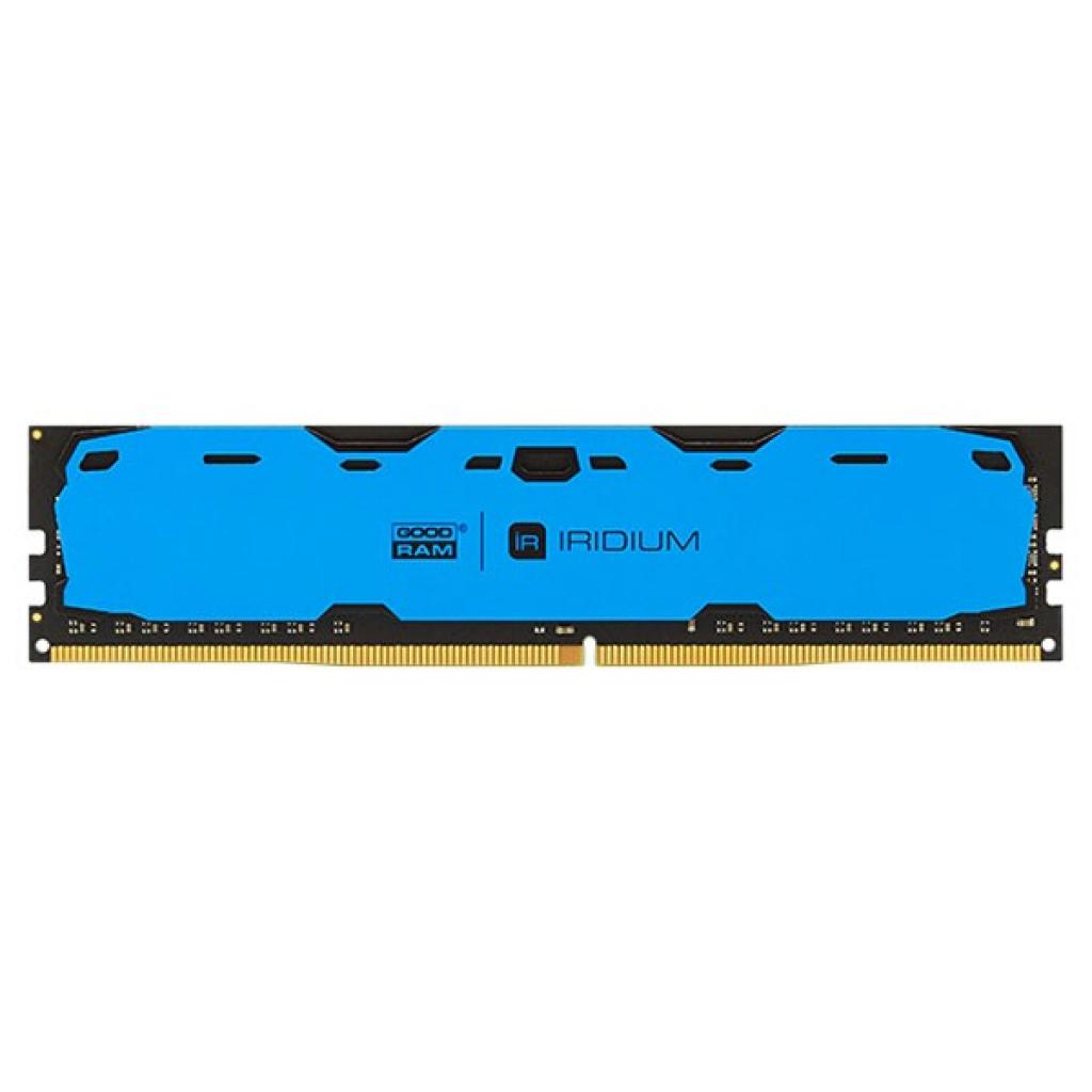 

Модуль памяти для компьютера DDR4 16GB 2400 MHz Iridium Blue Goodram (IR-B2400D464L17/16G)