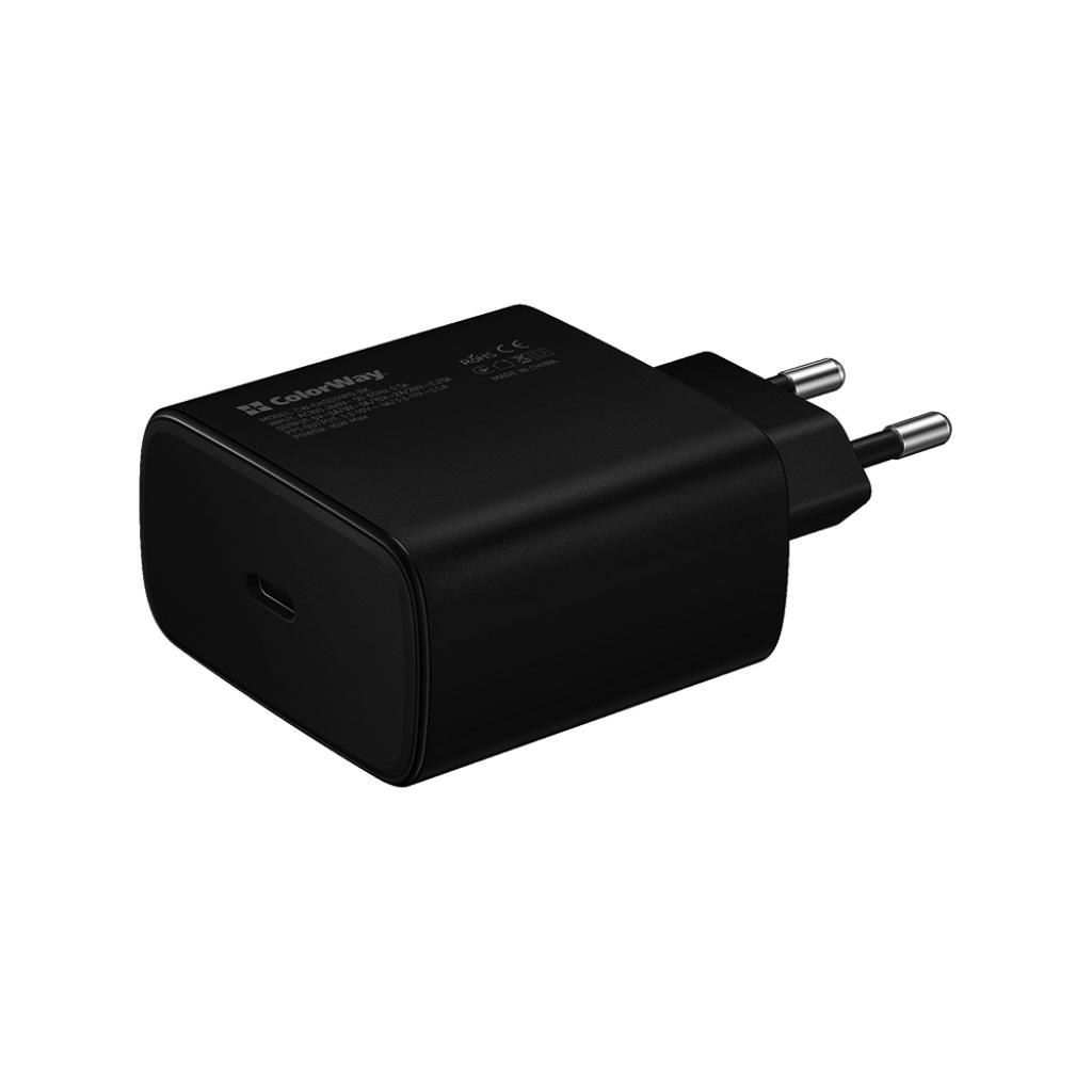 

Зарядное устройство Colorway Power Delivery Port PPS USB Type-C (45W) black (CW-CHS034PD-BK)