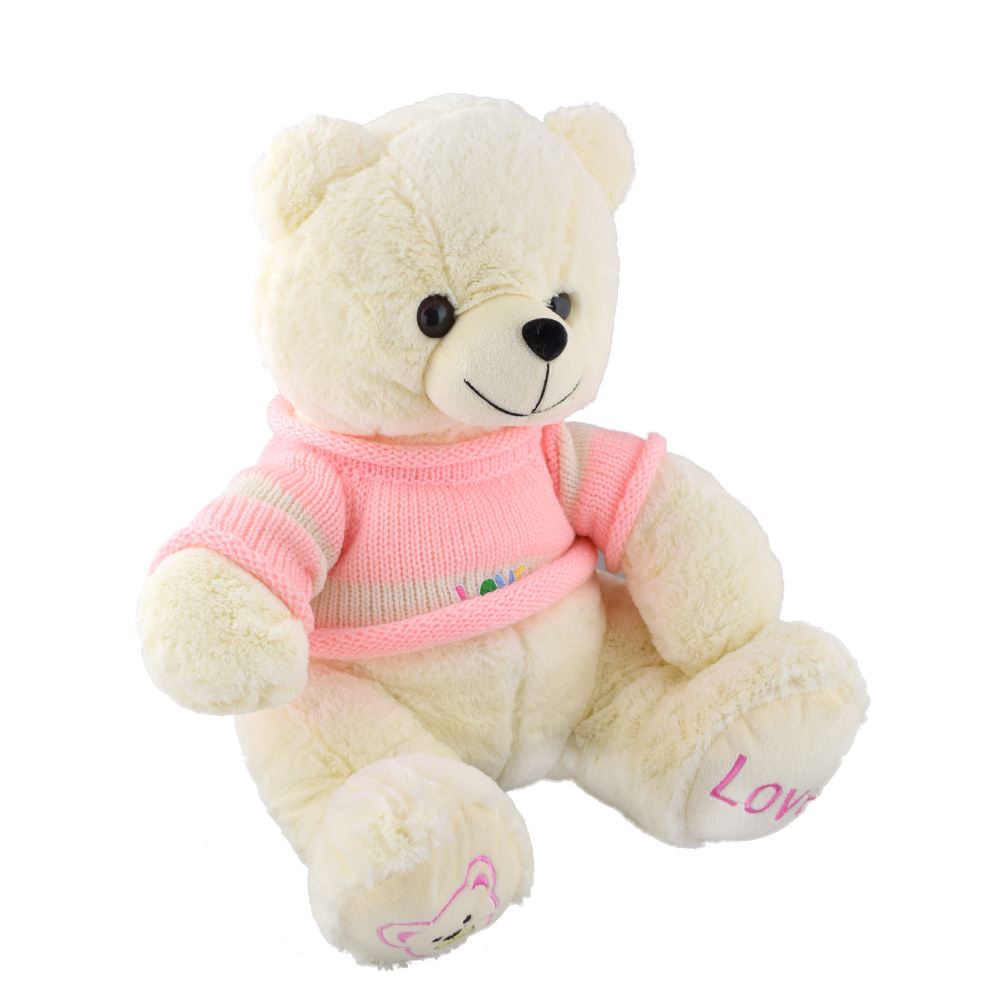 

Мягкая игрушка мишка в розовой кофточке 40 см белый (41225.002)