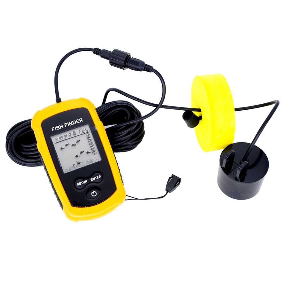 

Эхолот портативный Fish Finder, черно-желтый