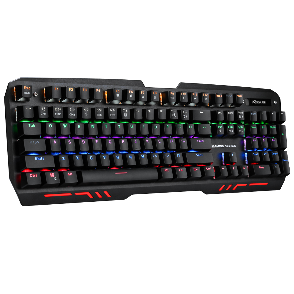

Игровая механическая клавиатура с подсветкой проводная Xtrike ME GK-907 BK Wired keyboard Black