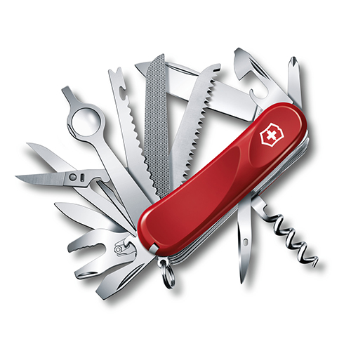 

Складной нож Victorinox EVOLUTION 28 85мм/8сл/24функ/крас /штоп/ножн/пила/лупа/гаечн/напил/рыба Vx25383.E