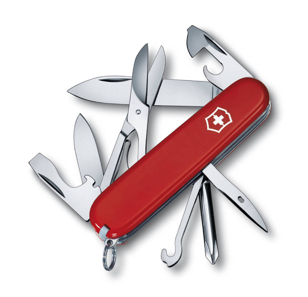 

Складной нож Victorinox SUPER TINKER 91мм/14функ/крас /отверт/ножн/крюк Vx14703