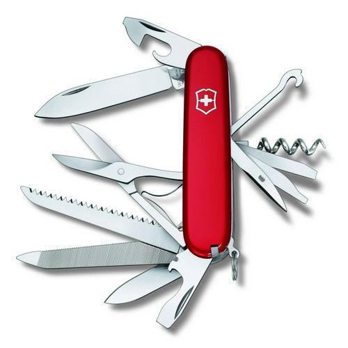 

Складной нож Victorinox RANGER 91мм/21функ/крас /штоп/ножн/пила/напил/стам/крюк/отверт Vx13763