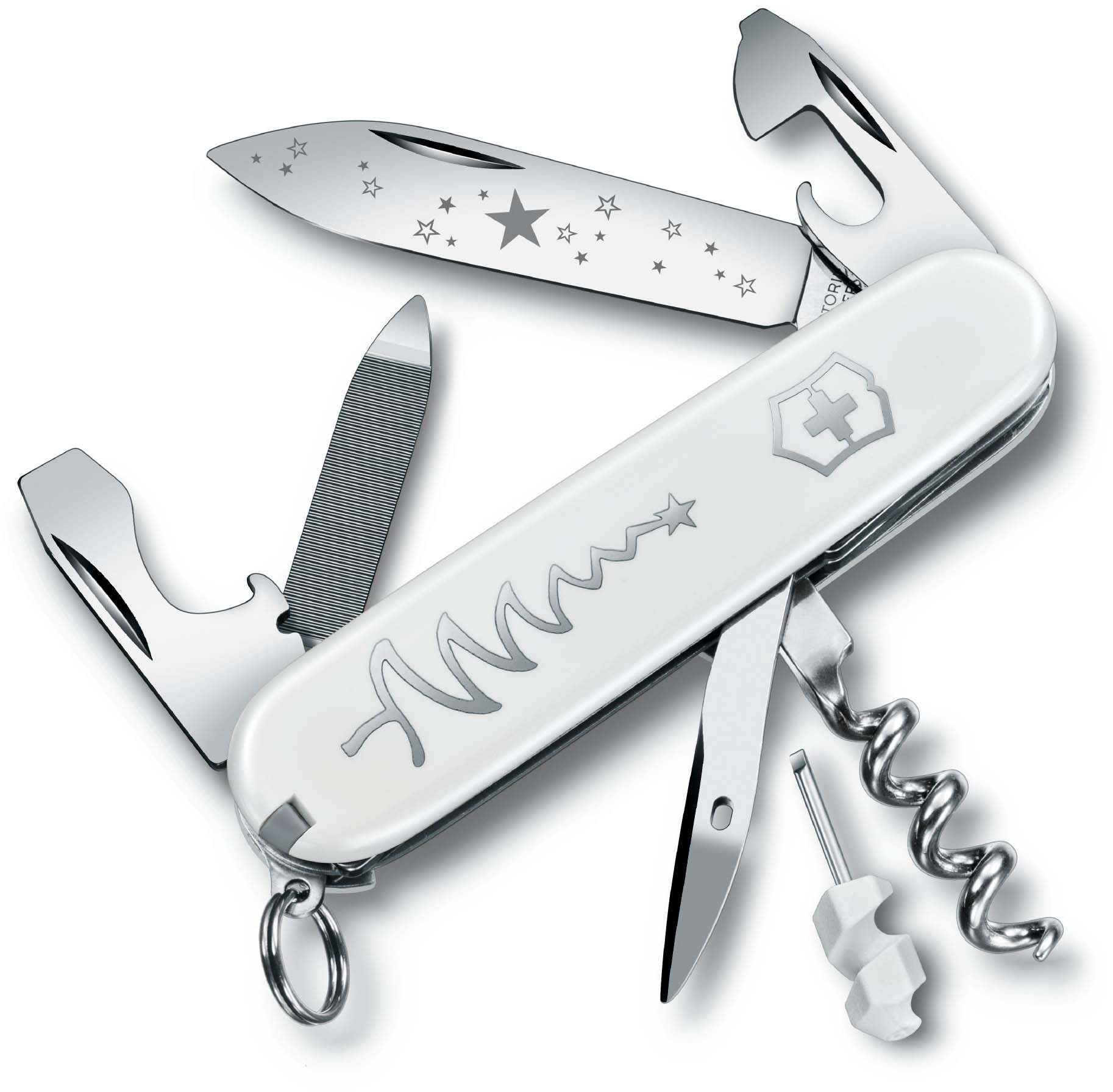 

Складной нож Victorinox SPORTSMAN "White Christmas" 84мм/2сл/13функ/бел /штоп (Lim.Ed. 15000) Vx03804.77