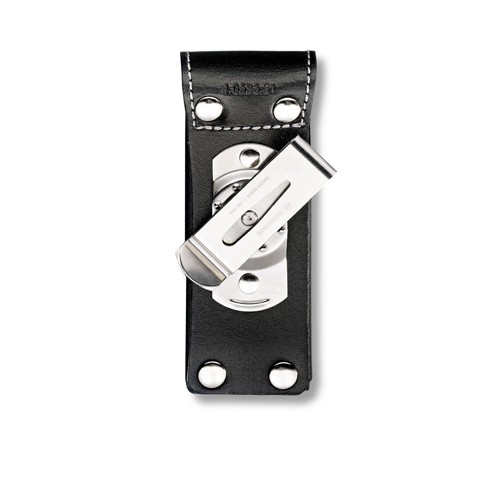 

Чехол Victorinox на пояс кож.черн на липучке с повор. клипом (111мм) до 4 слоев Vx40523.31