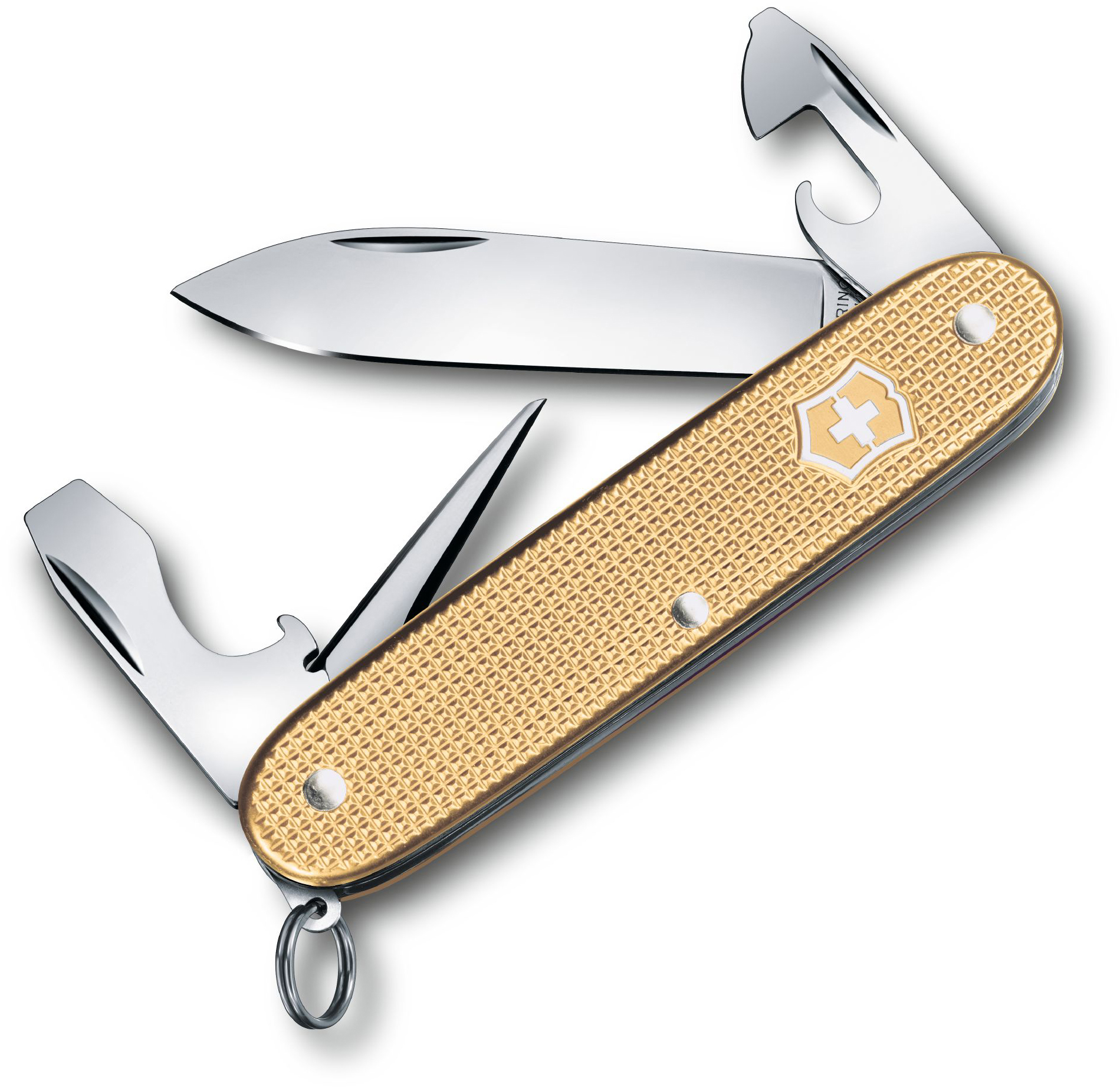 

Складной нож Victorinox PIONEER 93мм/8функ/рифл.зол /кернер (Lim.Ed. 2019) Vx08201.L19