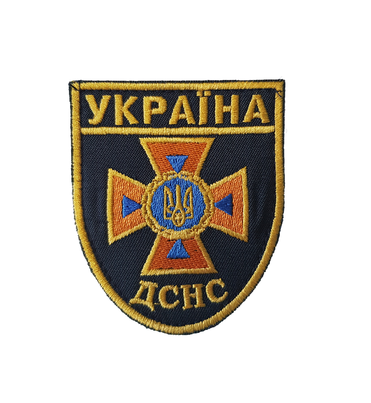 

Шеврон ДСНС Украина 80х65мм для футболки поло
